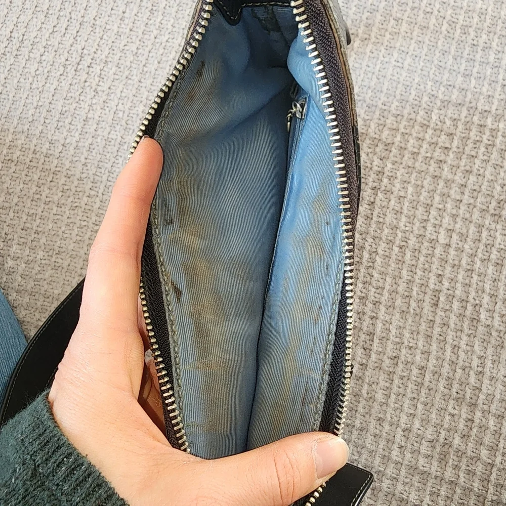 Coach Black Leather Crossbody Bag